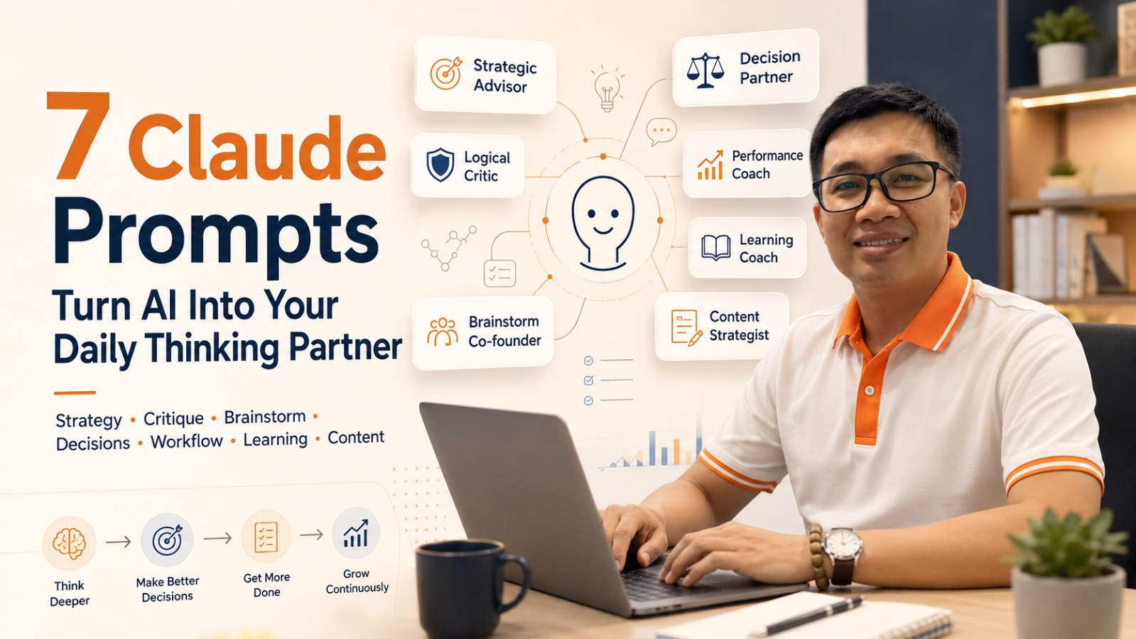 7 Claude Prompts to Turn AI Into Your Daily Thinking Partner