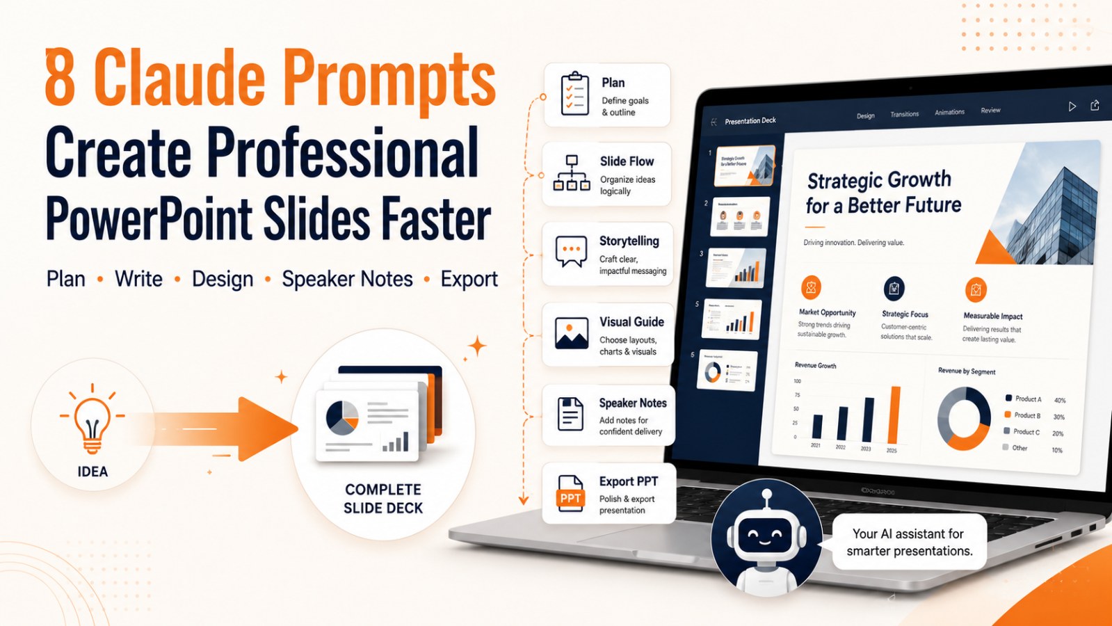 8 Claude Prompts to Create Professional PowerPoint Slides Faster